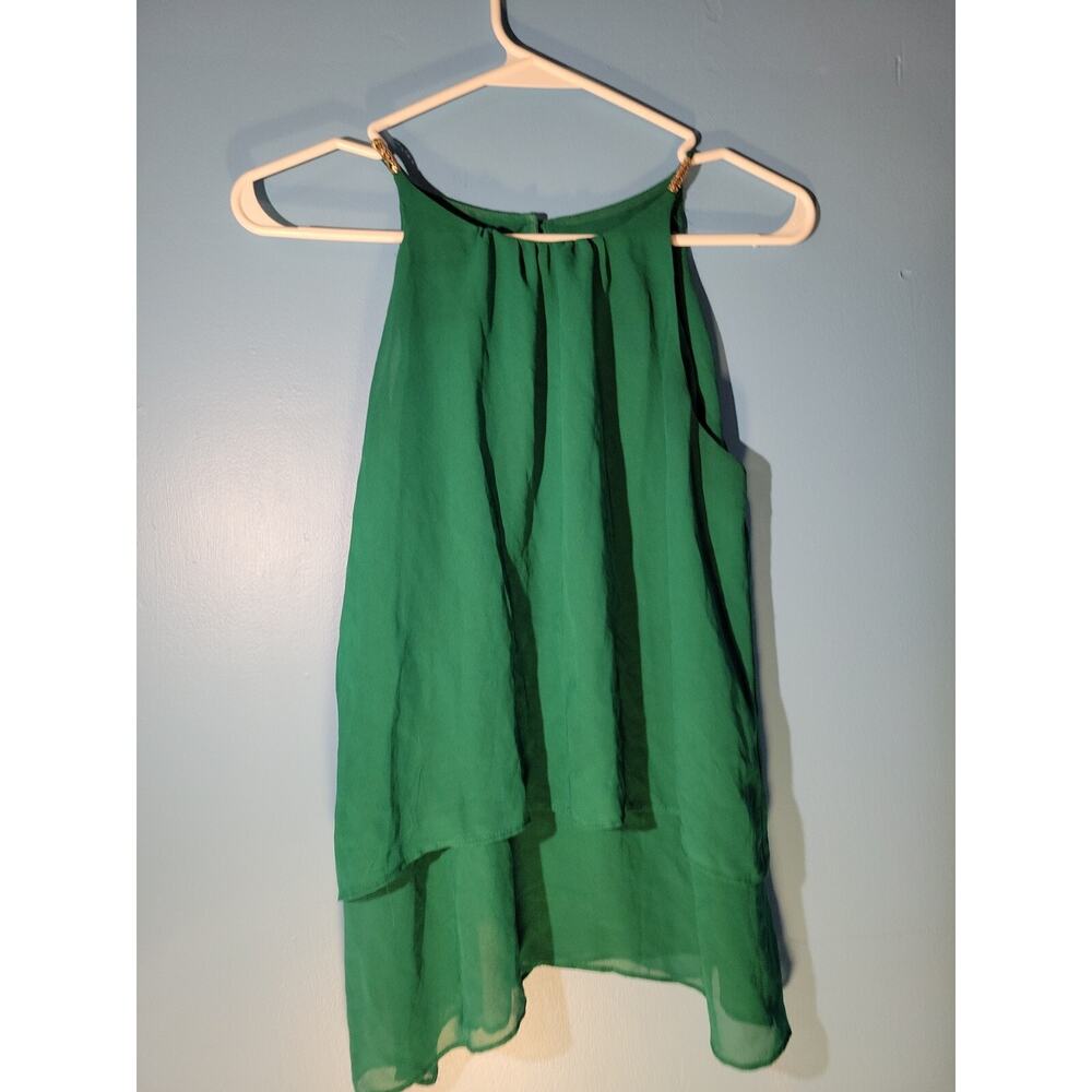 Eva Mendes Vintage Y2K Womens Sheer Sleeveless Blouse Size XS